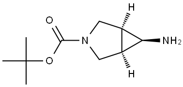 (Meso-1R,5S,6R)-Tert-Butyl 6-Amino-3-Azabicyclo[3.1.0]Hexane-3-Carboxylate* Struktur