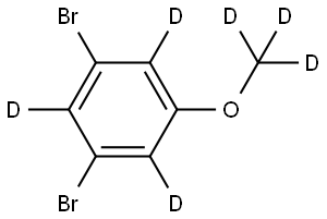 1,3-dibromo-5-(methoxy-d3)benzene-2,4,6-d3 Struktur