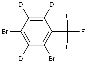 2,4-dibromo-1-(trifluoromethyl)benzene-3,5,6-d3 Struktur