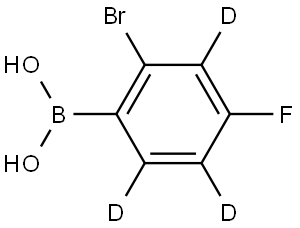 (2-bromo-4-fluorophenyl-3,5,6-d3)boronic acid Struktur