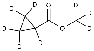 methyl-d3 cyclopropane-1-carboxylate-d5 Struktur