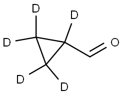 cyclopropane-d5-1-carbaldehyde Struktur