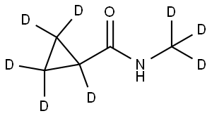 N-(methyl-d3)cyclopropane-d5-1-carboxamide Struktur