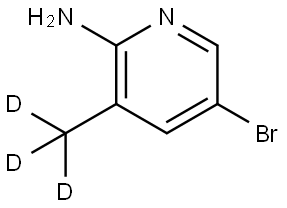 5-bromo-3-(methyl-d3)pyridin-2-amine Struktur