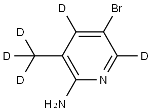 5-bromo-3-(methyl-d3)pyridin-4,6-d2-2-amine Struktur