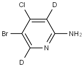 5-bromo-4-chloropyridin-3,6-d2-2-amine Struktur