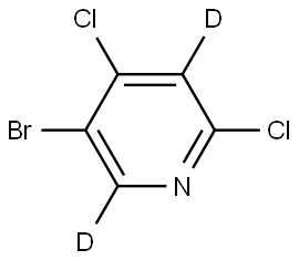 5-bromo-2,4-dichloropyridine-3,6-d2 Struktur