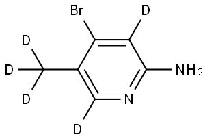 4-bromo-5-(methyl-d3)pyridin-3,6-d2-2-amine Struktur