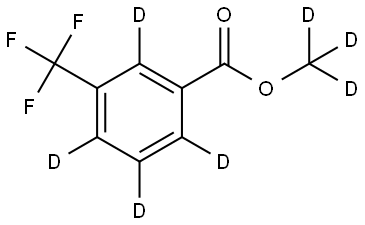 methyl-d3 3-(trifluoromethyl)benzoate-2,4,5,6-d4 Struktur