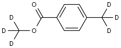 methyl-d3 4-(methyl-d3)benzoate Struktur