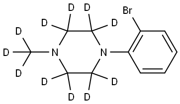 1-(2-bromophenyl)-4-(methyl-d3)piperazine-2,2,3,3,5,5,6,6-d8 Struktur