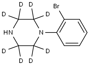 1-(2-bromophenyl)piperazine-2,2,3,3,5,5,6,6-d8 Struktur