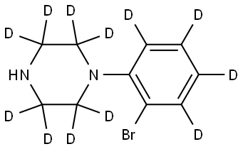 1-(2-bromophenyl-3,4,5,6-d4)piperazine-2,2,3,3,5,5,6,6-d8 Struktur