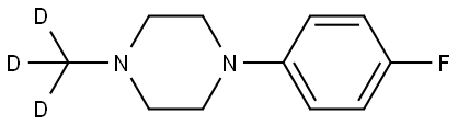 1-(4-fluorophenyl)-4-(methyl-d3)piperazine Struktur