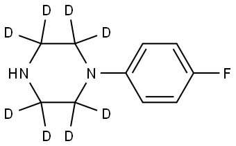 1-(4-fluorophenyl)piperazine-2,2,3,3,5,5,6,6-d8 Struktur