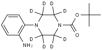 tert-butyl 4-(2-aminophenyl)piperazine-1-carboxylate-2,2,3,3,5,5,6,6-d8 Struktur