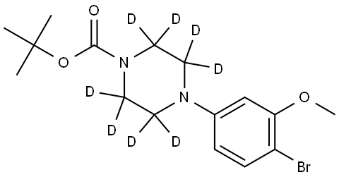 tert-butyl 4-(4-bromo-3-methoxyphenyl)piperazine-1-carboxylate-2,2,3,3,5,5,6,6-d8 Struktur