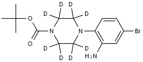 tert-butyl 4-(2-amino-4-bromophenyl)piperazine-1-carboxylate-2,2,3,3,5,5,6,6-d8 Struktur