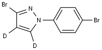 3-bromo-1-(4-bromophenyl)-1H-pyrazole-4,5-d2 Struktur