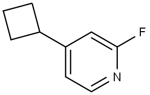 4-cyclobutyl-2-fluoropyridine Struktur