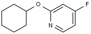 2-(cyclohexyloxy)-4-fluoropyridine Struktur