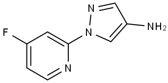 1-(4-fluoropyridin-2-yl)-1H-pyrazol-4-amine Struktur