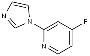 4-fluoro-2-(1H-imidazol-1-yl)pyridine Struktur