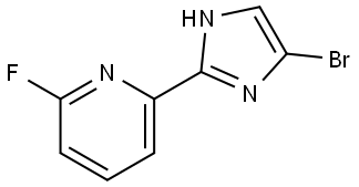 2-(4-bromo-1H-imidazol-2-yl)-6-fluoropyridine Struktur