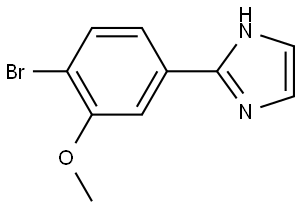 2-(4-bromo-3-methoxyphenyl)-1H-imidazole Struktur