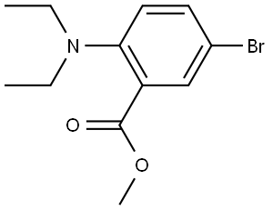 methyl 5-bromo-2-(diethylamino)benzoate Struktur