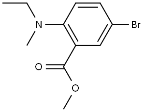 methyl 5-bromo-2-(ethyl(methyl)amino)benzoate Struktur