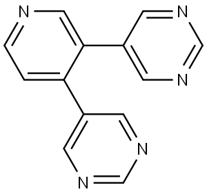 5,5'-(pyridine-3,4-diyl)dipyrimidine Struktur