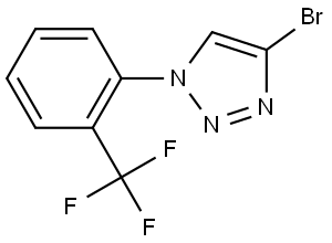 4-bromo-1-(2-(trifluoromethyl)phenyl)-1H-1,2,3-triazole Struktur