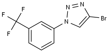 4-bromo-1-(3-(trifluoromethyl)phenyl)-1H-1,2,3-triazole Struktur