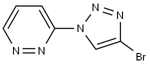 3-(4-bromo-1H-1,2,3-triazol-1-yl)pyridazine Struktur