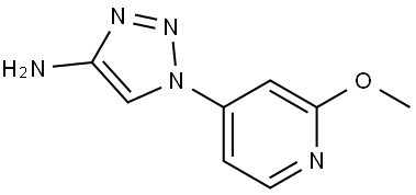 1-(2-methoxypyridin-4-yl)-1H-1,2,3-triazol-4-amine Struktur