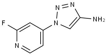 1-(2-fluoropyridin-4-yl)-1H-1,2,3-triazol-4-amine Struktur