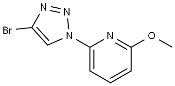 2-(4-bromo-1H-1,2,3-triazol-1-yl)-6-methoxypyridine Struktur