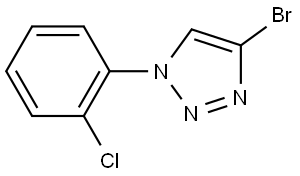 4-bromo-1-(2-chlorophenyl)-1H-1,2,3-triazole Struktur