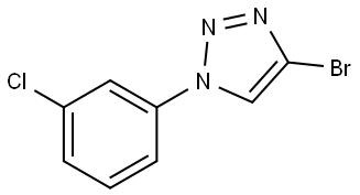 4-bromo-1-(3-chlorophenyl)-1H-1,2,3-triazole Struktur