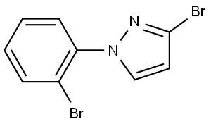 3-bromo-1-(2-bromophenyl)-1H-pyrazole Struktur