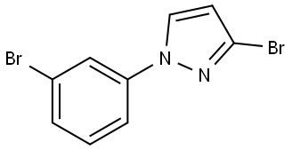 3-bromo-1-(3-bromophenyl)-1H-pyrazole Struktur