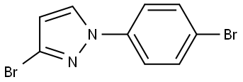 3-bromo-1-(4-bromophenyl)-1H-pyrazole Struktur