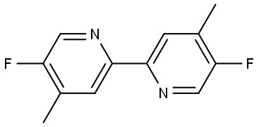 5,5'-difluoro-4,4'-dimethyl-2,2'-bipyridine Struktur