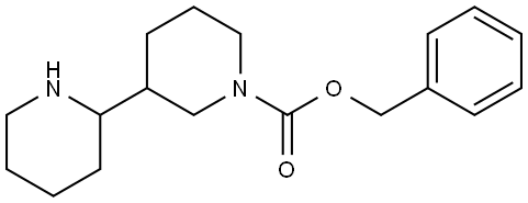 benzyl 3-(piperidin-2-yl)piperidine-1-carboxylate Struktur