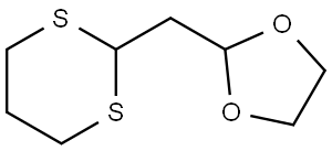 1,3-Dithiane, 2-(1,3-dioxolan-2-ylmethyl)- Struktur