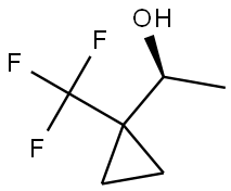 (S)-1-(1-(trifluoromethyl)cyclopropyl)ethan-1-ol Struktur