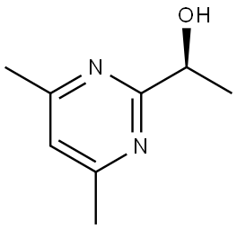 (S)-1-(4,6-dimethylpyrimidin-2-yl)ethan-1-ol Struktur