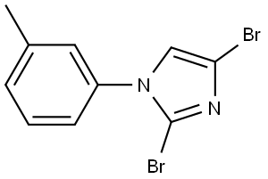 2,4-dibromo-1-(m-tolyl)-1H-imidazole Struktur