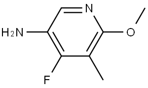 4-fluoro-6-methoxy-5-methylpyridin-3-amine Struktur